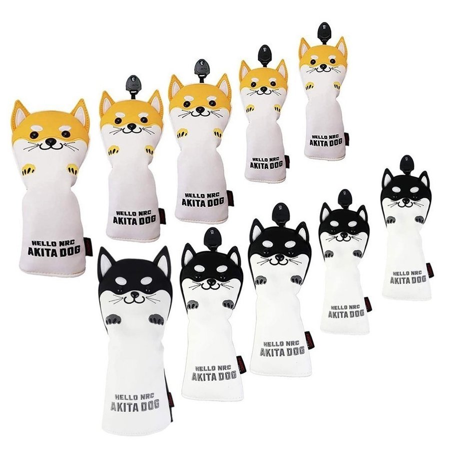 ゴルフ ヘッドカバー クラブセット ドライバー 用 440cc 460cc 用 カバー ウッド カバー ユーティリティ UT カバー 5点セッ