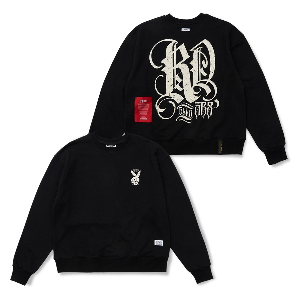 Rd 368 Oversized Crewneck Black