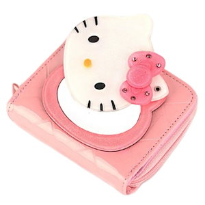 lucky boxハローキティ ミラー財布 HELLO KITTY MIRROR WALLET LIGHT PINK