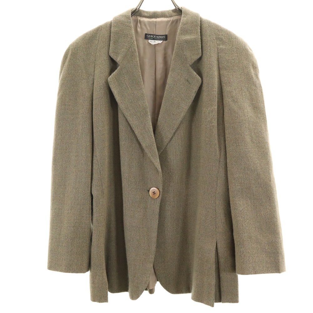 90s イタリア製 オールド テーラードジャケット 38 ベージュ レディーステーラードジャケット