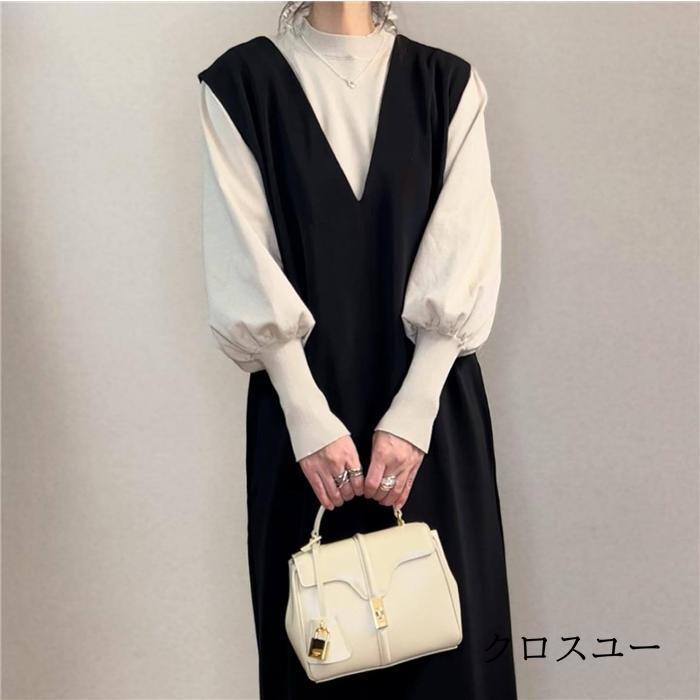 ワンピース レディース Vネック マキシ丈ワンピース ノースリーブ ロング丈マキシタイト ロング マキシ丈 袖なし 無地 着回し