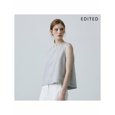 EDITED 3種類の編集済みリネン混紡ボートネックスリーブレス 9,716円