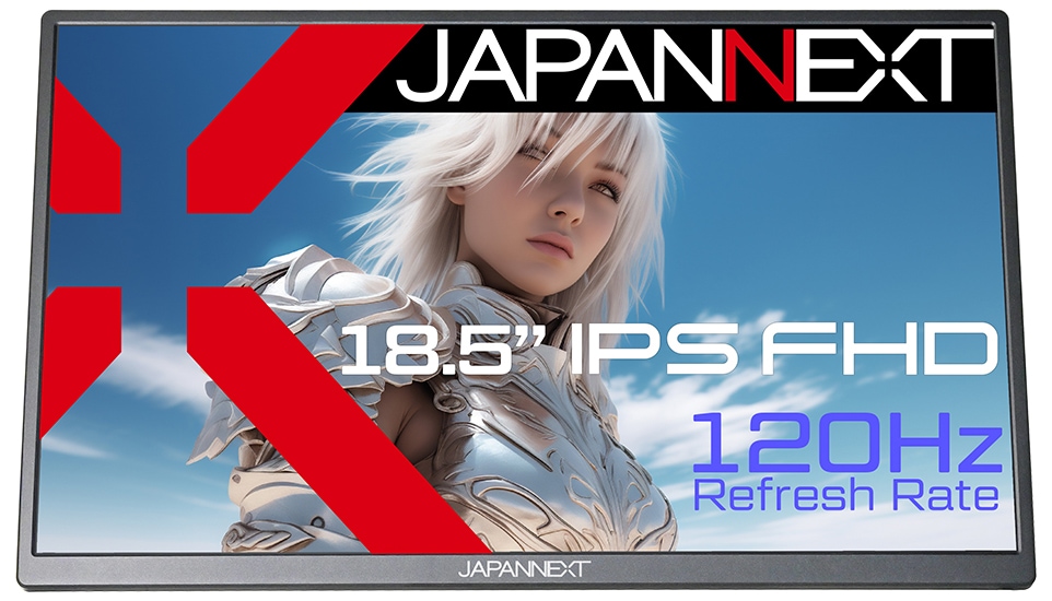 JAPANNEXT（ジャパンネクスト） 18.5型 液晶ディスプレイ（フルHD/120Hz/IPS(ADS)/非光沢/14ms（GTG）/miniHDMI/スピーカー搭載/フリッカーフリー/ブルーライ 27,937円