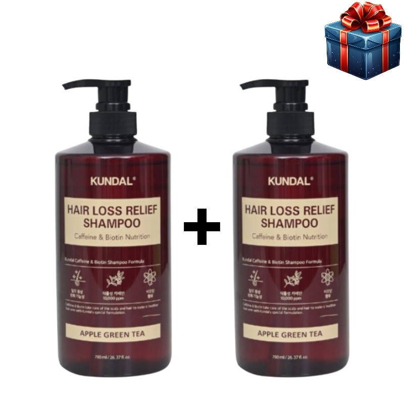[韓国人気シャンプー1+1]ビオチン&カーペイ脱毛シャンプー 780ml+780ml 韓国の人気シャンプー薄毛ケア栄養頭皮ケア低刺激 毛根の健康保湿頭皮鎮静タンパク質水分ツヤ保湿 アップルグリ