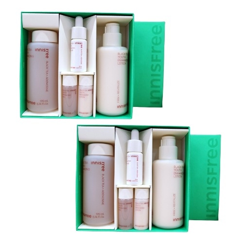 ブラックティー ユース エンハンシング スキンケアセット[化粧水170ml+ローション170ml+贈呈3種] 韓国エイジングケア 保湿 潤いツヤ肌