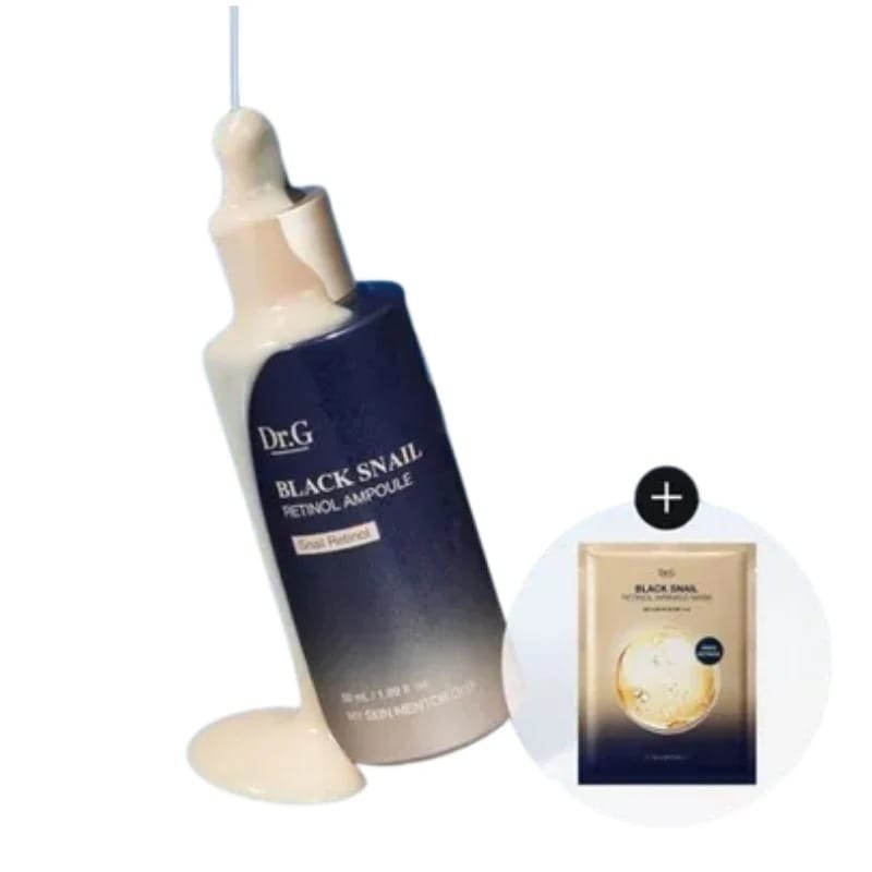 [新作](+リンクルマスクパック 1枚贈呈)ブラックスネイル レチノール アンプル 50ml 企画セット