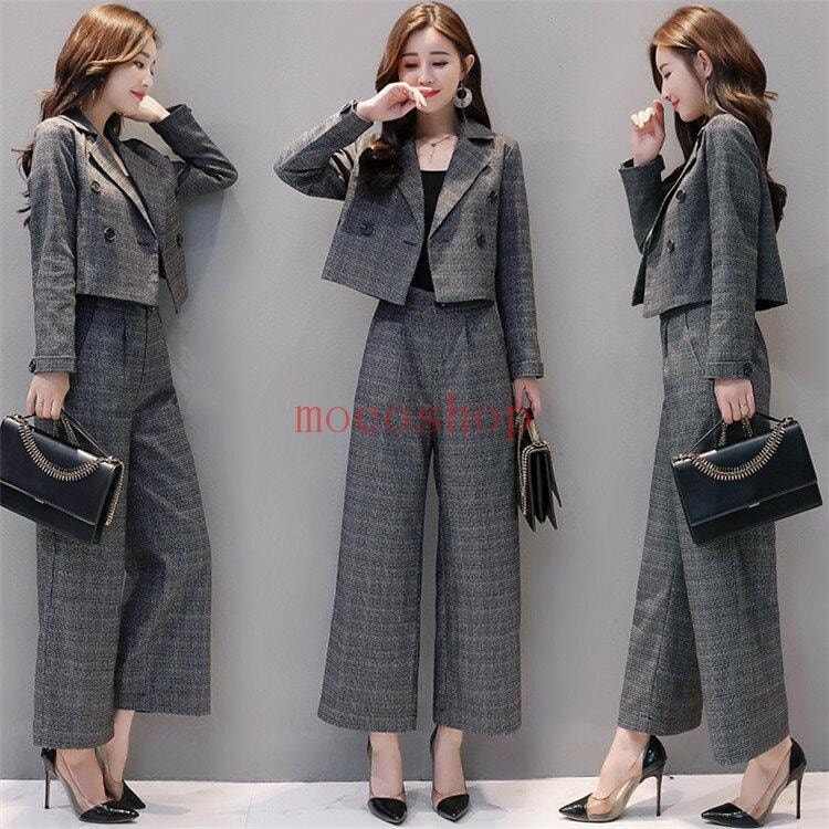 新品掲載！レディース 50代 40代 入園式 卒業式 お洒落 ママ セレモニー 通勤 スーツパンツセットアップ 5,080円