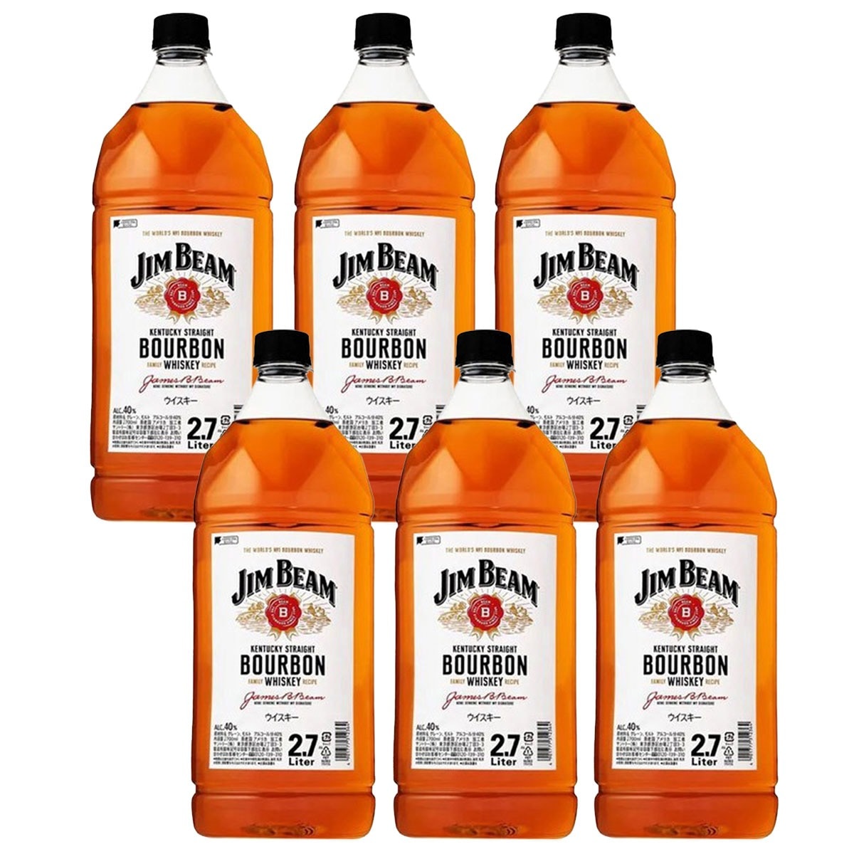 ジムビーム 2700ml 2.7L×6本