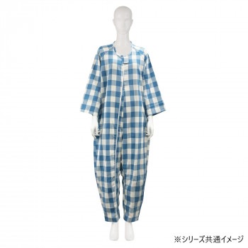 フドーねまきB 厚手 チェックブルー L 106884