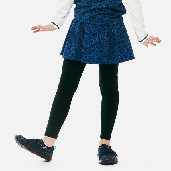 [] 女の子向けエッセンシャル9分丈レギンススカート インディゴブルー (B6SKWLK302IDB)