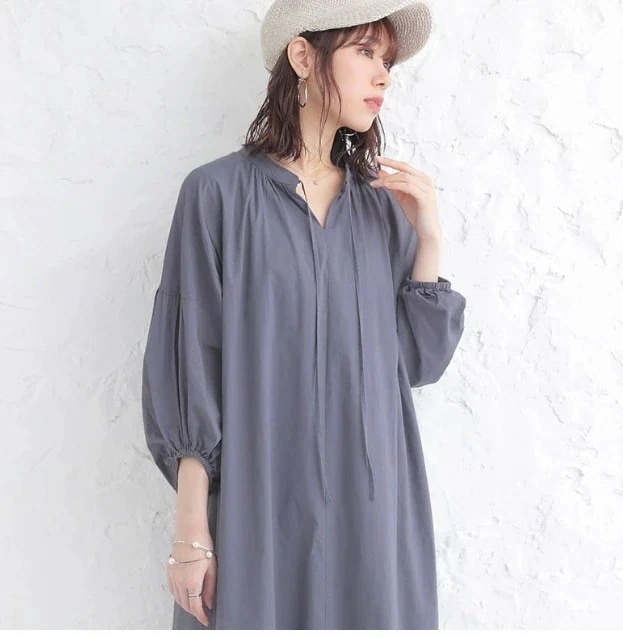 ワンピースドレス長袖ロングマキシ丈ワンピ秋服 ゆったり ワンピース ランタン袖 快適 おしゃれ ロングワンピース 韓国ファッション 日系