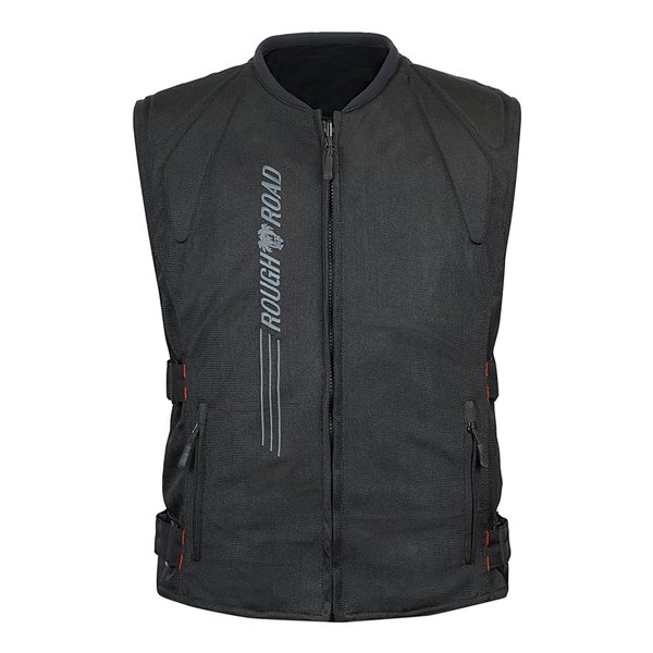 R&R ボディープロテクターベスト BKロゴ-M RR10061BK-LG2