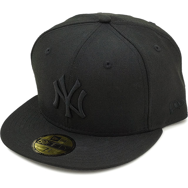 キャップ ニューヨーク・ヤンキース [14525212] 59FIFTY MLB カスタム メンズ・レディース 帽子 ブラック/ブラック 正規取扱店