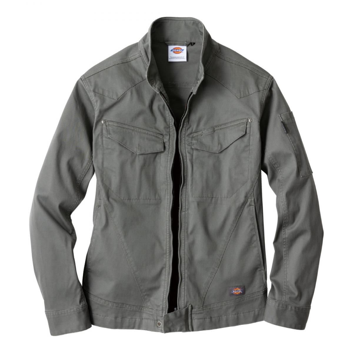 Dickies ヘリンボーンジャケット シダー 4L D-2910 ディッキーズ 作業着 作業服 ストレッチ 長袖 ジャケット