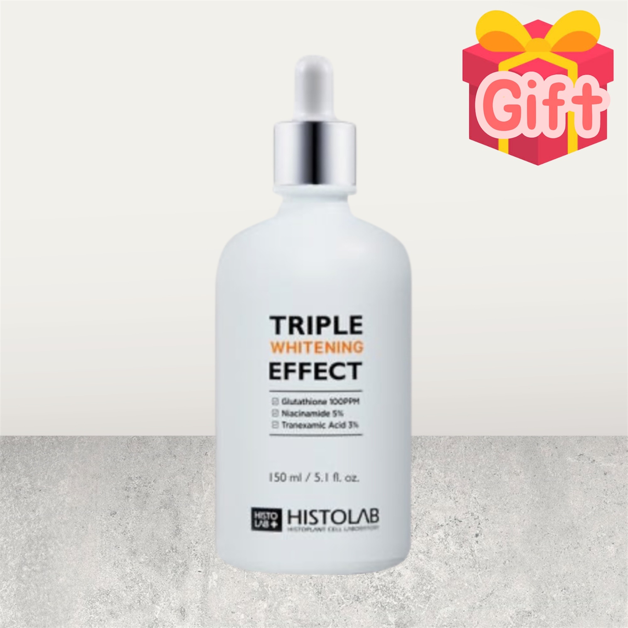 TRIPLE WHITENING EFFECT AMPOULE ヒストラボ 美白 アンプル ナイアシンアミド トラネキサム酸 グルタチオン トーンアップ シワ改善 150ml