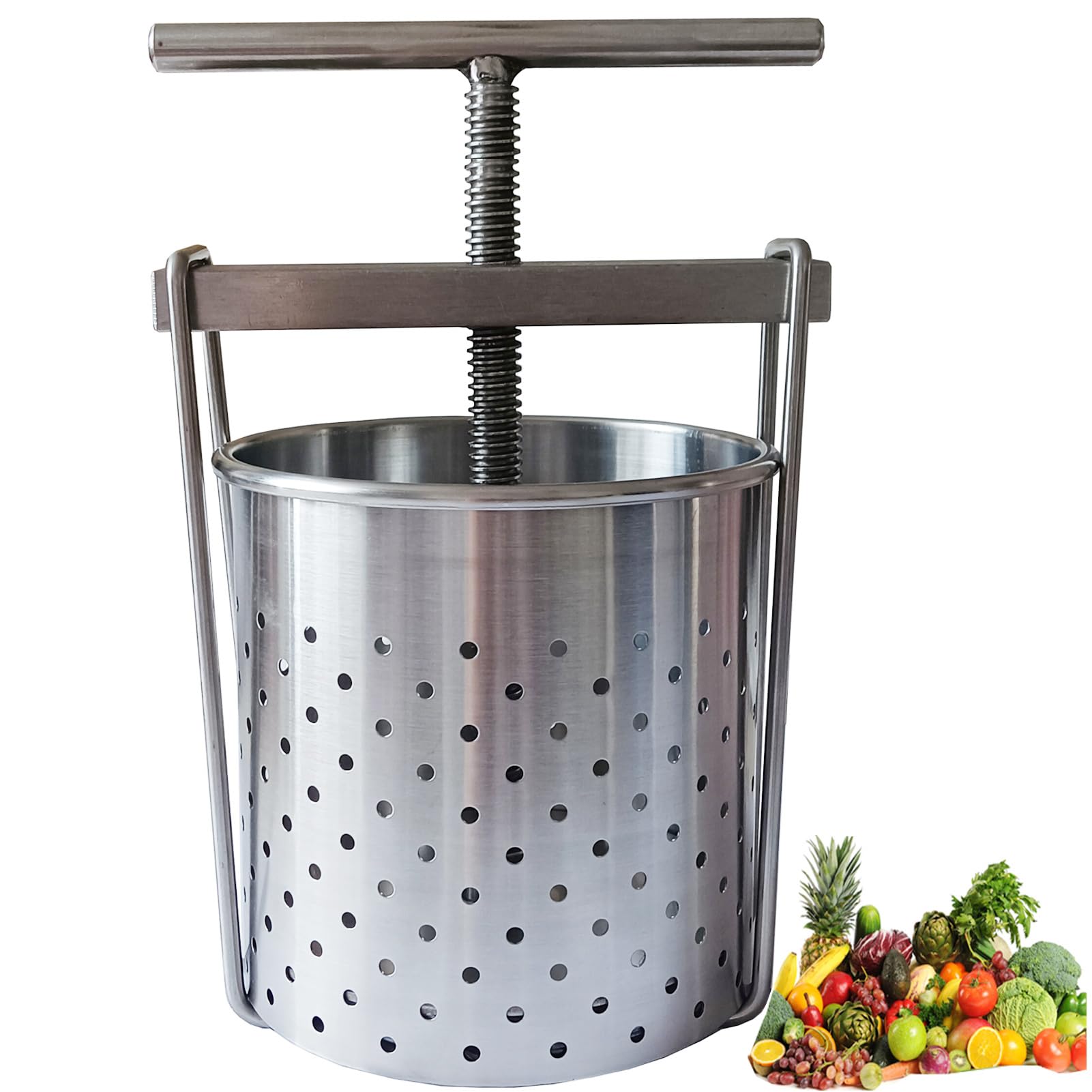 Aidour HM 脱水機 手動 果汁しぼり器 野菜 絞り器 ハンドミキサー ろ過器 304ステンレス鋼 压榨机 家庭用 業務用 (s)