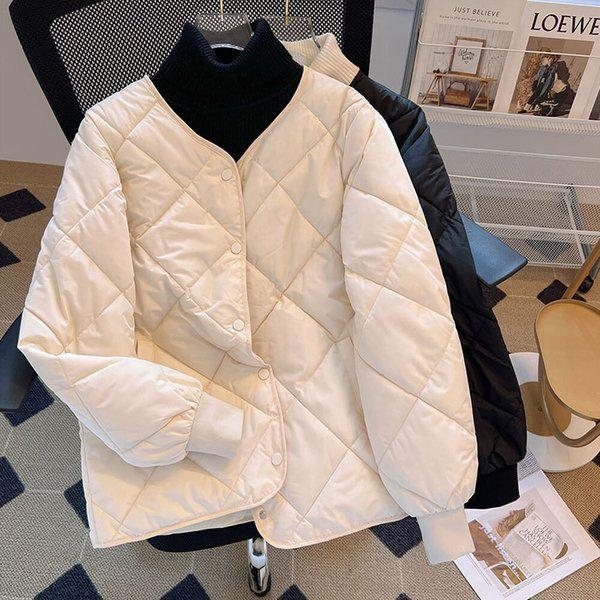 女性のデイリールーズフィットダイヤモンド軽量パディングジャケットSDW-JKA-SDS5051