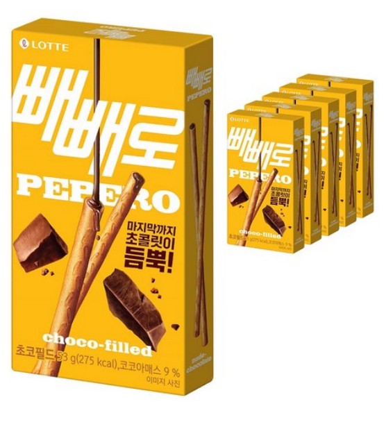 韓国商品 ペペロ ペペロデー 11/11 クッキー炸裂 おいしい人気商品 チョコフィールド 37gX6個 NewJeans