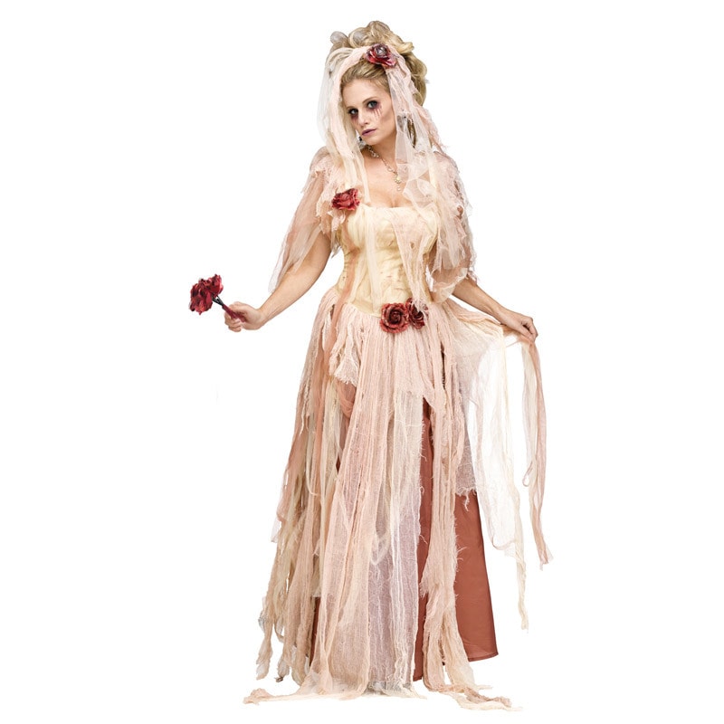 コスプレ 仮装 ゴーストブライド M 【 コスプレ 衣装 ハロウィン 仮装 コスチューム 花嫁 ホラー 女性用 大人用 オバケ 余興 怖い おばけ パーティーグッズ レディース お化け ウェディングド