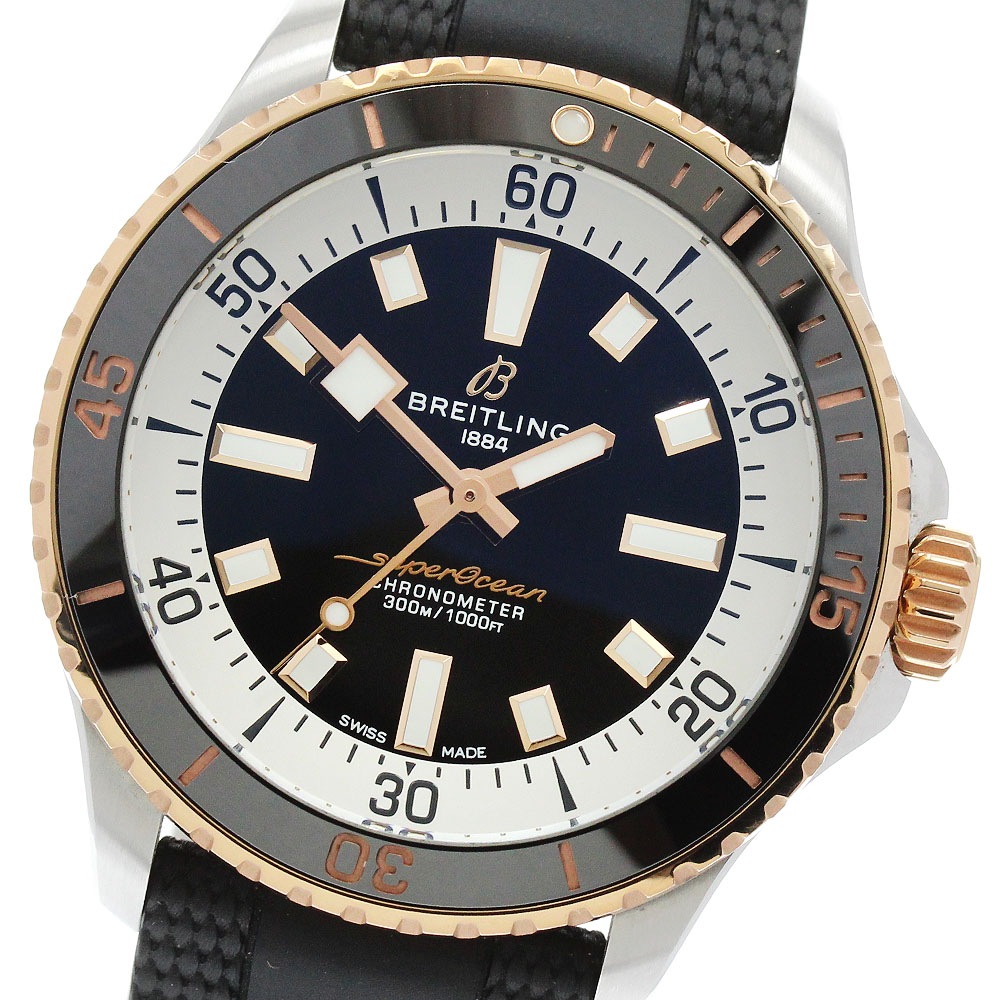 ブライトリング BREITLING U17375 スーパーオーシャン 42 PGベゼル 自動巻き メンズ 良品 内箱・保証書付き_956278【中古】