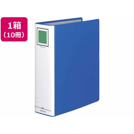 チューブファイル(エコ)片開き A4タテ とじ厚80mm青 10冊 コクヨ ﾌ-E680B