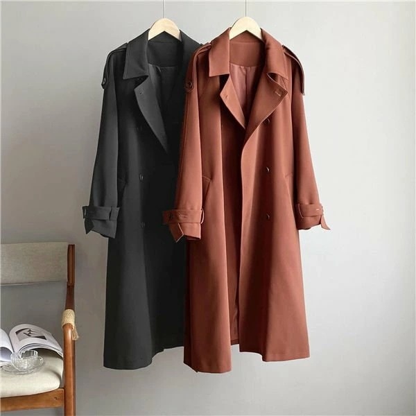 トレンチコート スプリングコート レディース コート アウター 秋服 ロング丈 カジュアル 入学式 卒業式 通勤 通学 入園式 バレンタイン プレゼント