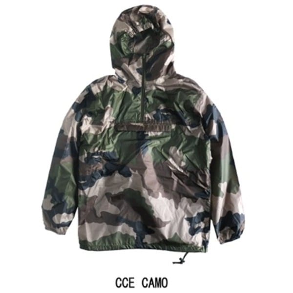 フランスタイプアノラック/パッカブル/リップストップ/レインパーカー ＣＣＥカモ 104（XL相当）