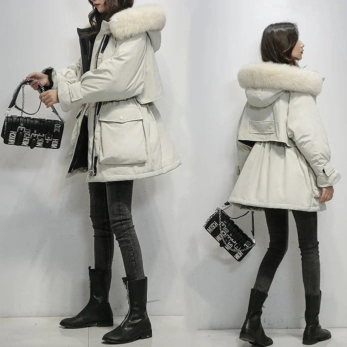 【新入荷】秋冬 中綿コート 軽量 おしゃれ 厚手 冬 暖かい 防寒服 ウォーム 中綿トップス レディー ファー ダウン 裏起毛 アウター 韓国ファッションダウン混綿ジャケ