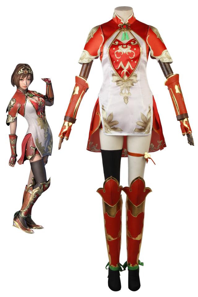 新タイプ追加 激安販売 真・三國無双8 孫尚香（そんしょうこう）コスチューム コスプレ衣装[3941]