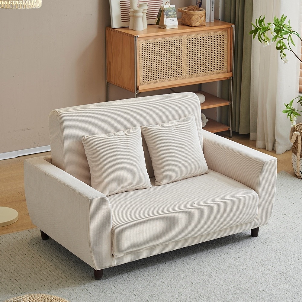 【国内即日発送】ソファーベッド 2人掛け ソファベッド 3way 折りたたみ コンパクト 抱き枕付き 圧力分散 線模様 取付可能な脚 20,656円