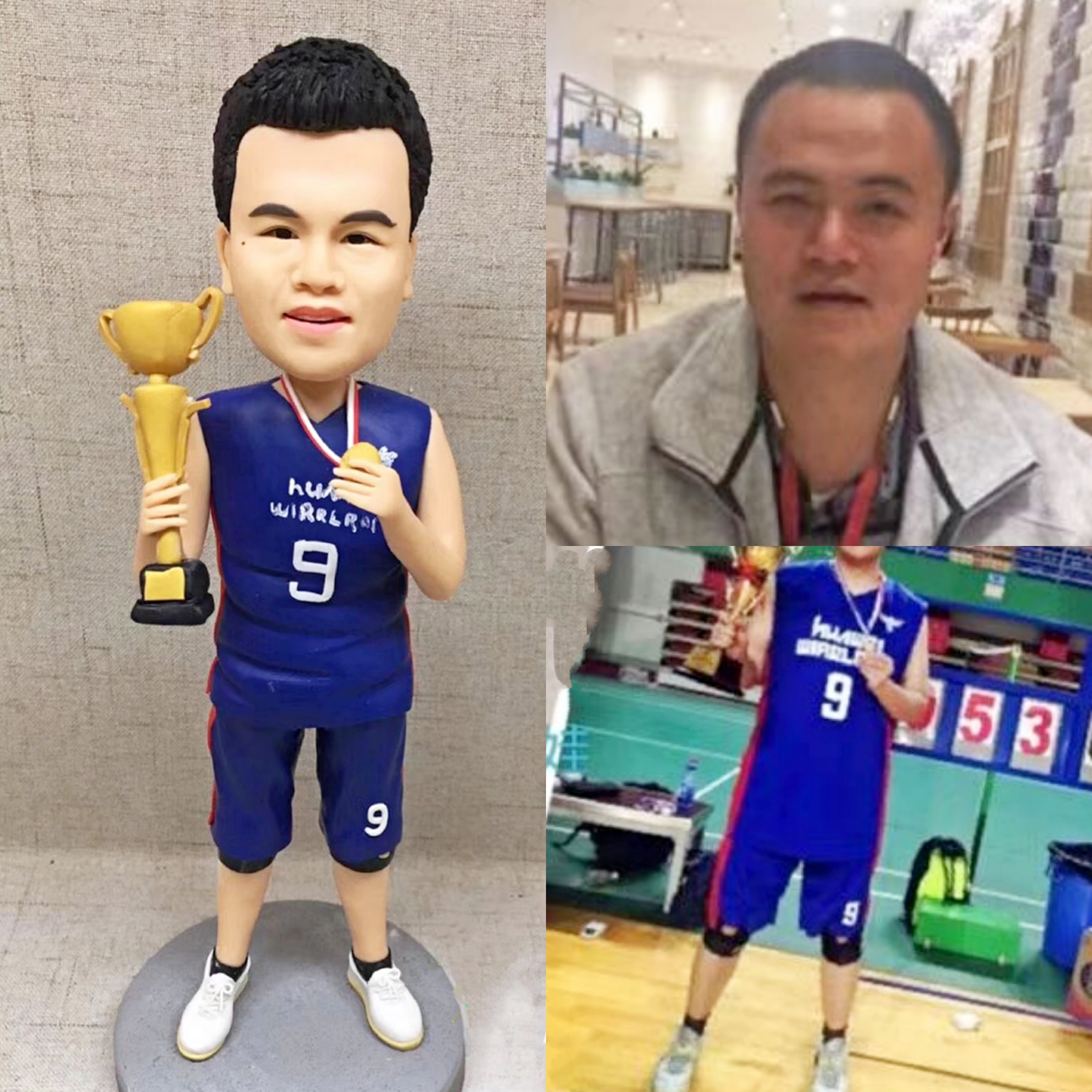 【オーダーメイド】3D肖像画 似顔絵 人形 フィギュア 彼氏 彼女 誕生日 ケーキトッパー 記念日 トロフィー カップル プレゼント