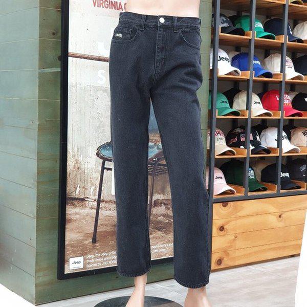 JO3DPF536 ブラック ワイド デニム ジーンズ パンツ_SC