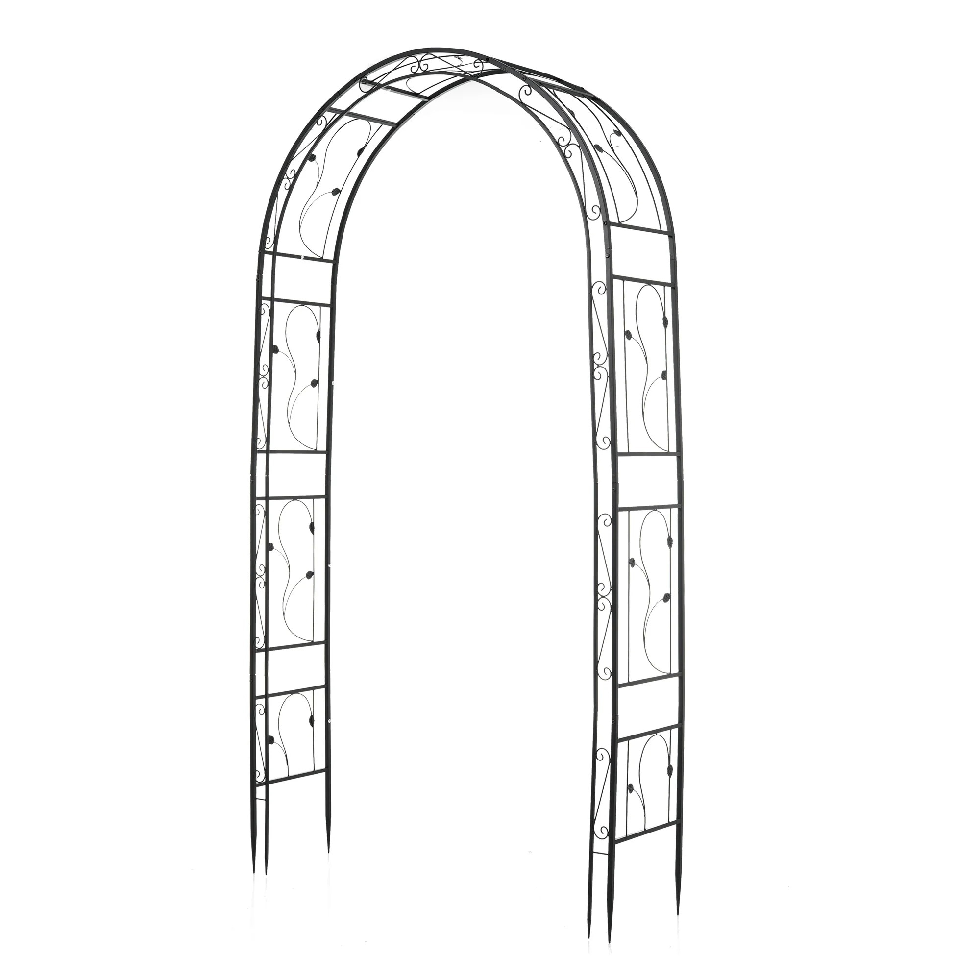 1898【元SKU：N508P249381A】ガーデンアーチ ローズアーチ 園芸 ガーデニング用品 ガーデン ファニチャー スチール 鉄製 薔薇アーチ 外 園芸用品 アーチ ガーデニング 花立て 庭園 8,500円