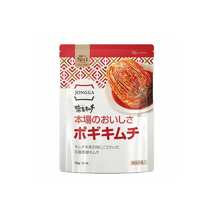 【送料無料 冷蔵便 業務用】韓国 宗家 白菜 ポギキムチ 500g×10袋／白菜ポギキムチ 韓国 食品 食材 料理 おかず おつまみ