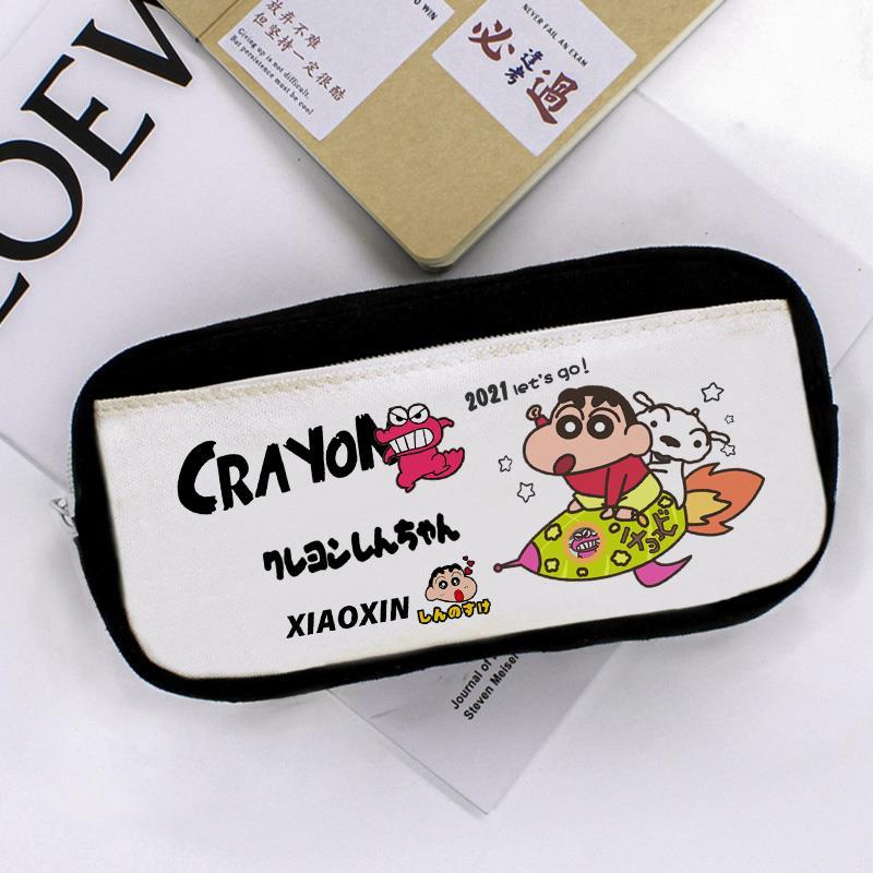 クレヨンしんちゃん筆袋オリジナルカワイイアニメ大容量限定日系収納バッグ文房具袋ペンケース