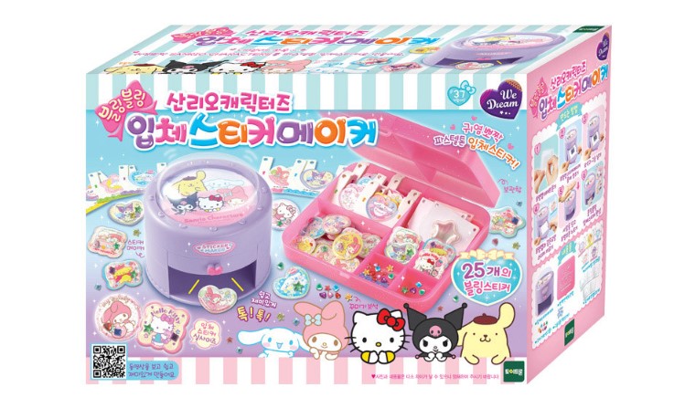サンリオ 3D キラキラ キャラクター ステッカー メーカー/Sanrio 3D Bling-Bling Character Sticker Maker