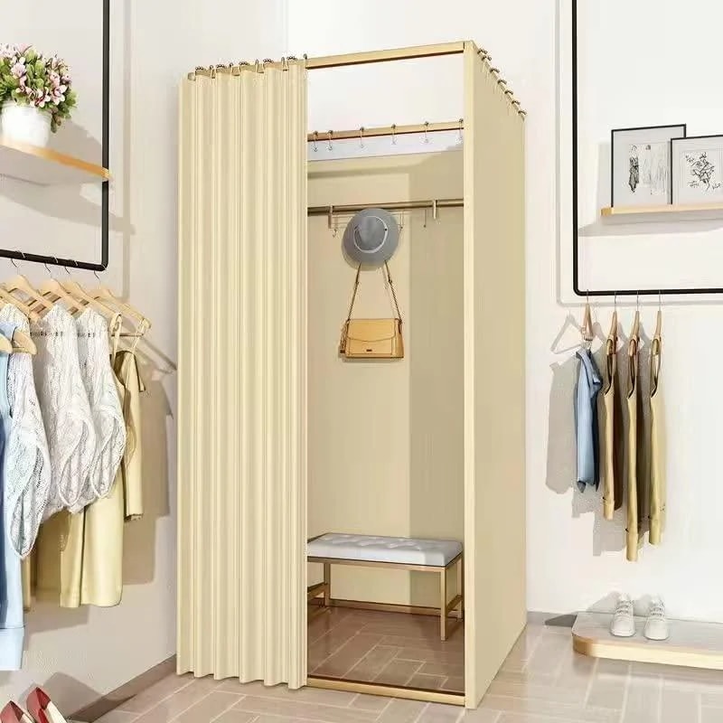 フィッティングルーム 試着室 更衣室 幅100×奥行100×高さ200cm 洋服店 着替え 催事場 イベント フィッティングルーム カーテンタイ