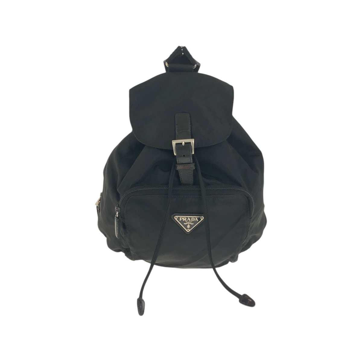 テスート 三角ロゴプレート ブラック 黒 シルバー金具 ナイロン/レザー リュック バックパック レディース 504774