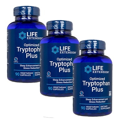 ライフエクステンション オプティマイズドトリプトファンプラス90べジカプセル 3本 Life Extension LE 海外発送便商品 日時指定不可 国際書留郵便発送