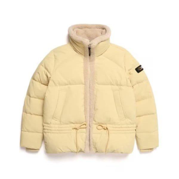 W フリース配色ショート丈グースダウンジャンパー N224WDW080