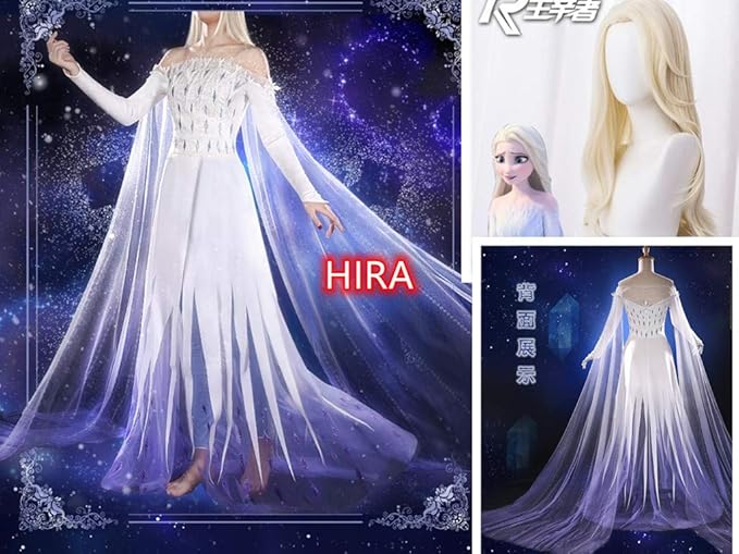 【実物撮影】 アナと雪の女王2 Elsa エルサ コスプレ衣装 クリスマス セット パーティー 宴会 文化祭 変装 大人用 コスチューム イベント仮装