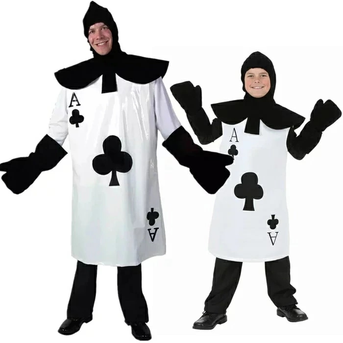 ハロウィン 衣装 子供服 大人 男女兼用 ジュニア トランプ ポーカー メンズ　男の子ハロウィン コスプレ ハロウィン コスチューム 子供用 キッズ用 ハロウィーン　衣装　ハロウィン衣装 イベント パ