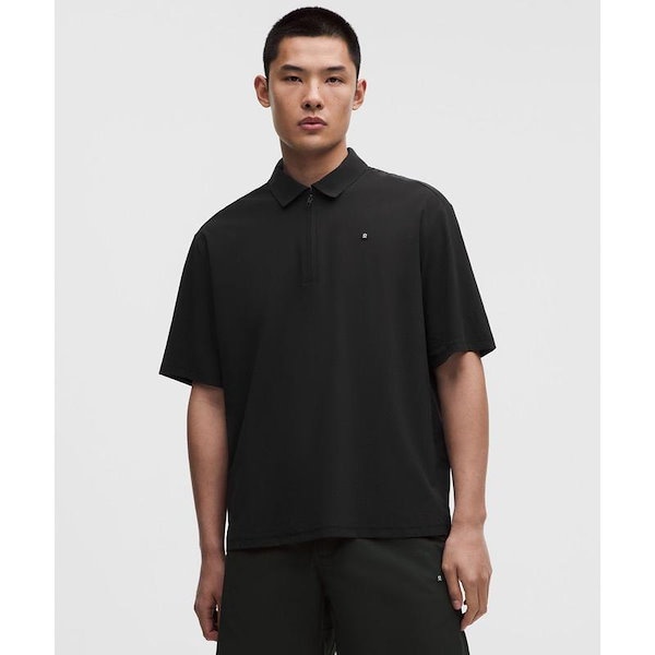 30% オーバーサイズ ゴルフポロ - BLK