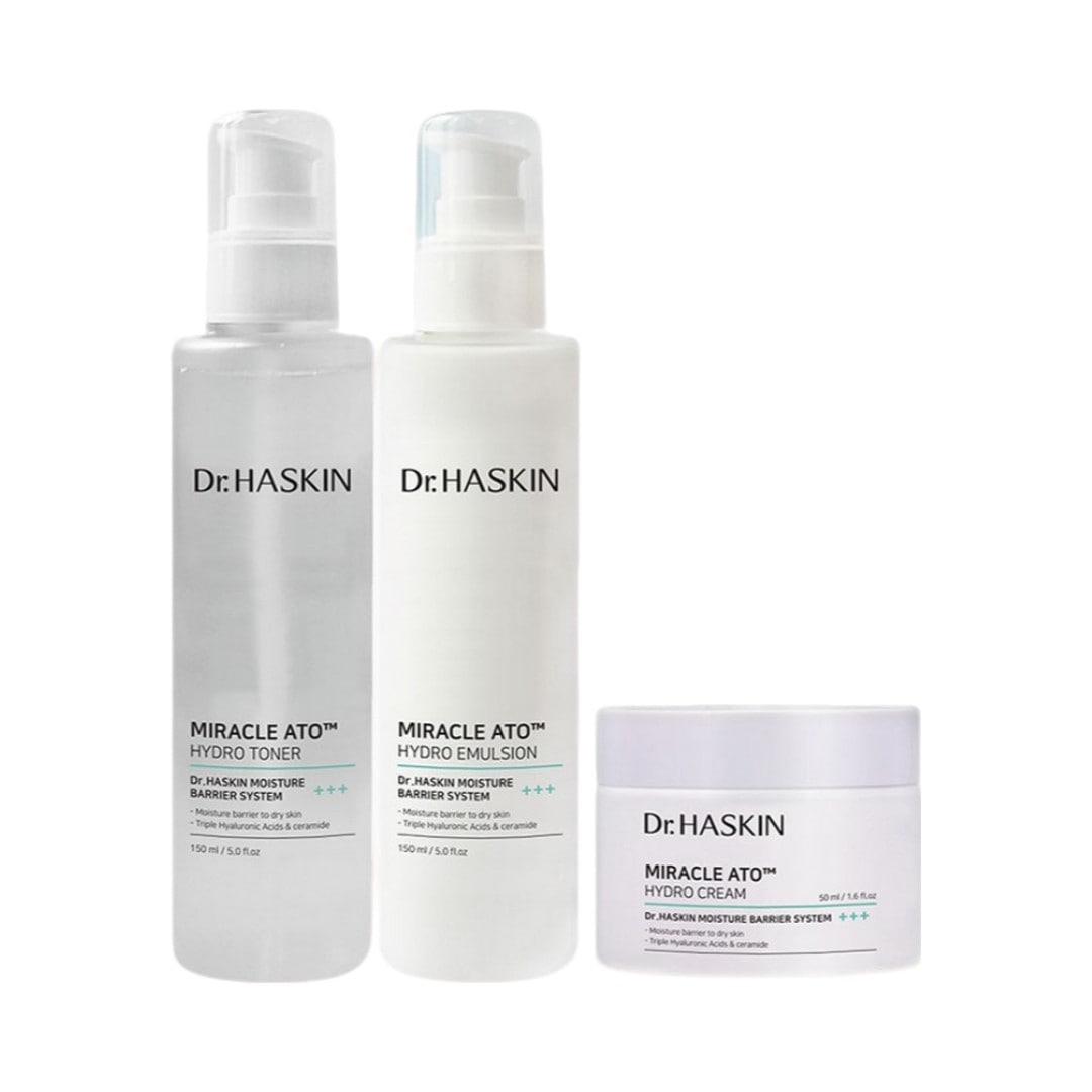 ドクターハスキン ミラクルアト ハイドロ 3点セット トナー150ml＋エマルジョン150ml＋クリーム50ml