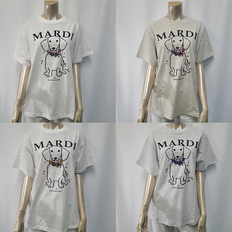 [MARDl] 関税なし 25SS TSHIRT SWING THE TAIL DDANJI FLOWER NECKLACE TシャツスイングテールDDANJIフラワーネック
