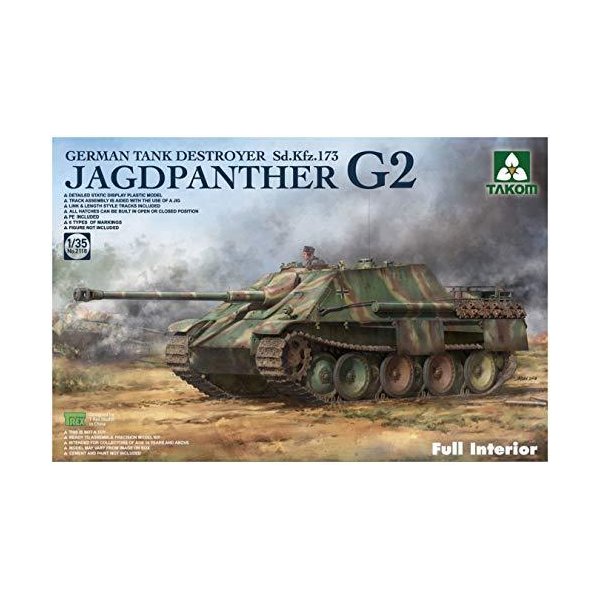 TAKOM TAK2118 2118 Jagdpanther G2 SdKfz 173 / Full Interior 1:35 Multi-Coloured 並行輸入品 34,800円