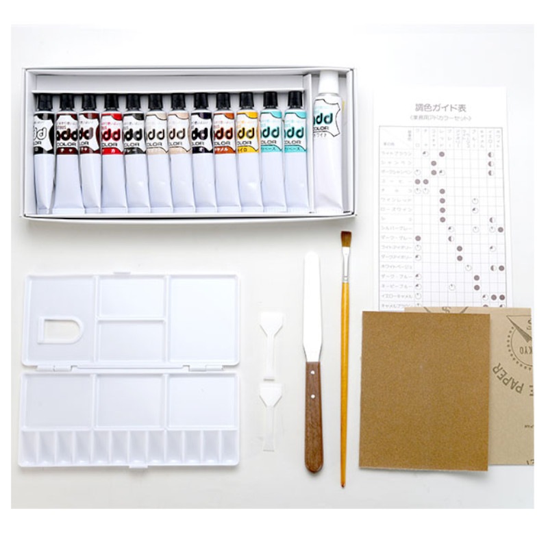 アドカラーセット　革 靴の浅い傷用補修 くつ 修理 リぺア キズ