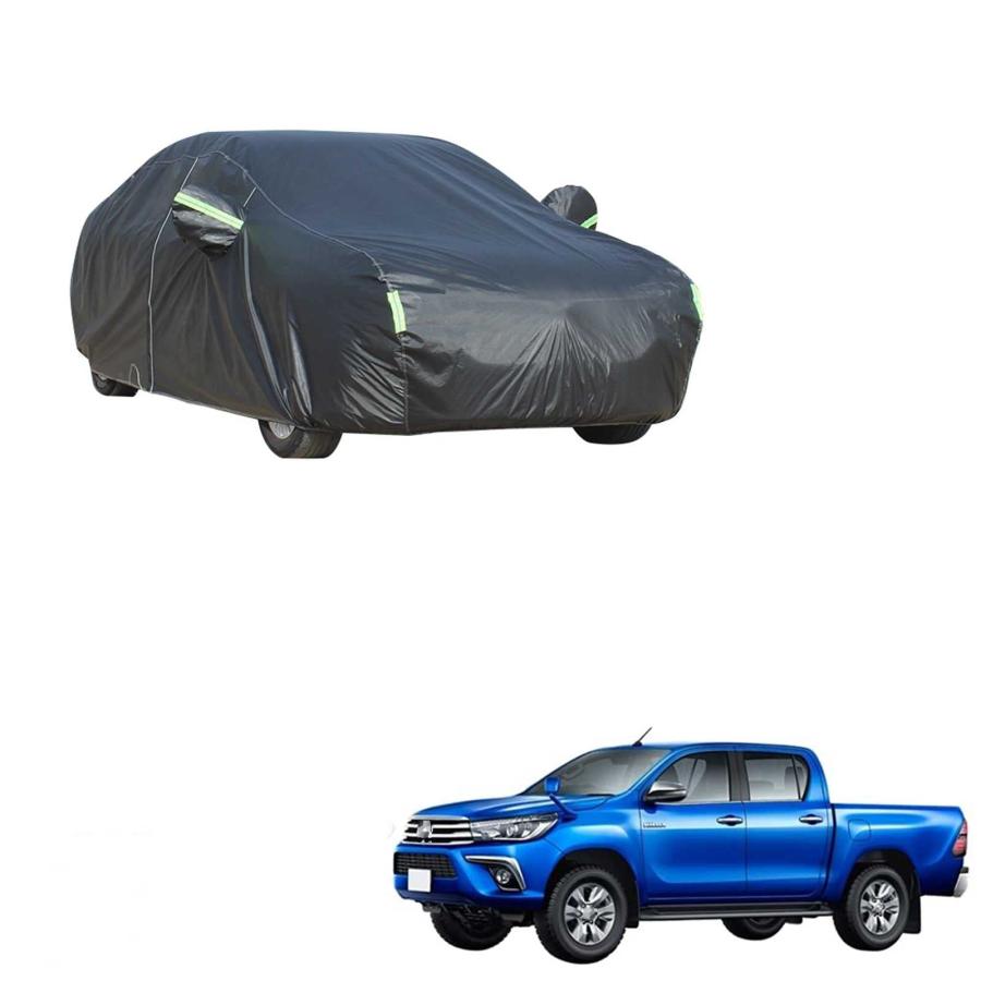 車カバーボディカバー トヨタ ハイラックス GUN125 2017年9月現行 専用 全天候型保護カーカバー カーボディカバー 防水性ボディー車カバー絶縁自動車カバ