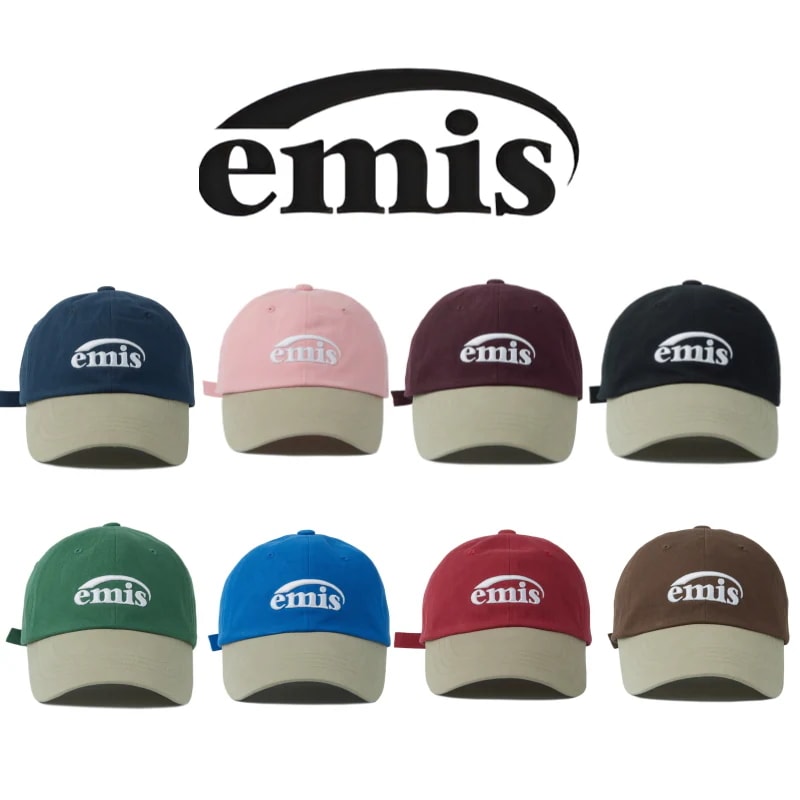 [BTS V 着用] NEW LOGO MIX BALL CAP 8color韓国のファッションブランド emis 韓国芸能人チョン·ヘイン着用デニム帽子/ 芸能人帽子/ アイドル帽子