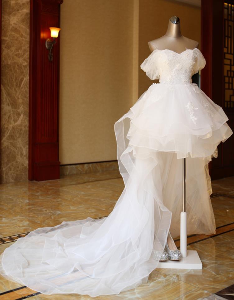 XS-3XL レディース　ウェディングドレス　カラードレス 結婚式　花嫁 披露宴　刺繍 二次会 パーティードレス 演奏会 お嫁さん 発表会 　白　足長効果 7,934円